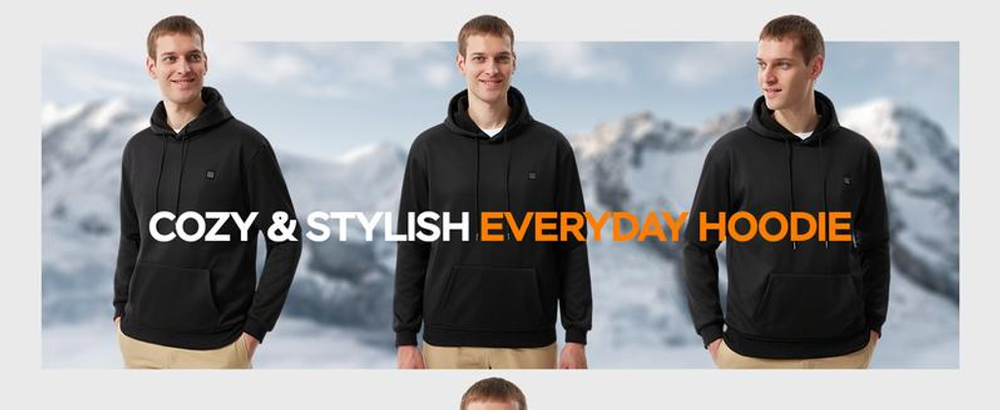 Smart Heated Hoodie! π§₯π₯ 5 Heat Zones, Adjustable Temp & Ultra-Comfort! βοΈ